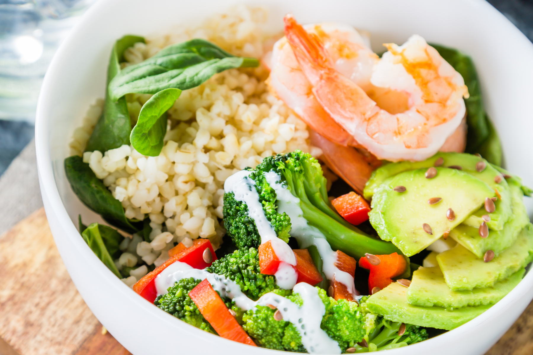 Healthy balanced meal